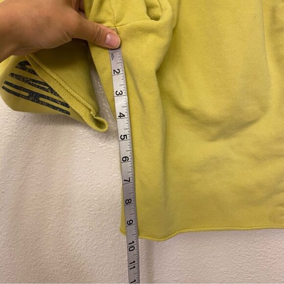 Under Armour UA The Rock Terry yellow pull on drawstring cotton sweat shorts M - Picture 10 of 13